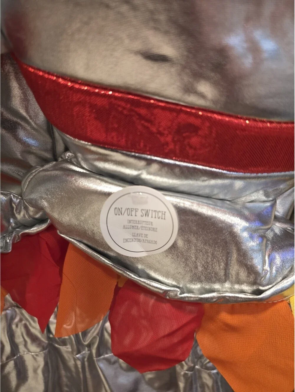 Pottery Barn Kids Adult Light-Up Silver Astronaut Costume Space Suit XS/S NWOT
